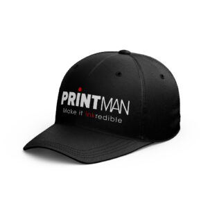 Black baseball cap with Printman logo and 'Make it inkredible' slogan.