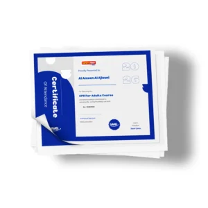 Custom A4 certificate professionally printed on quality paper