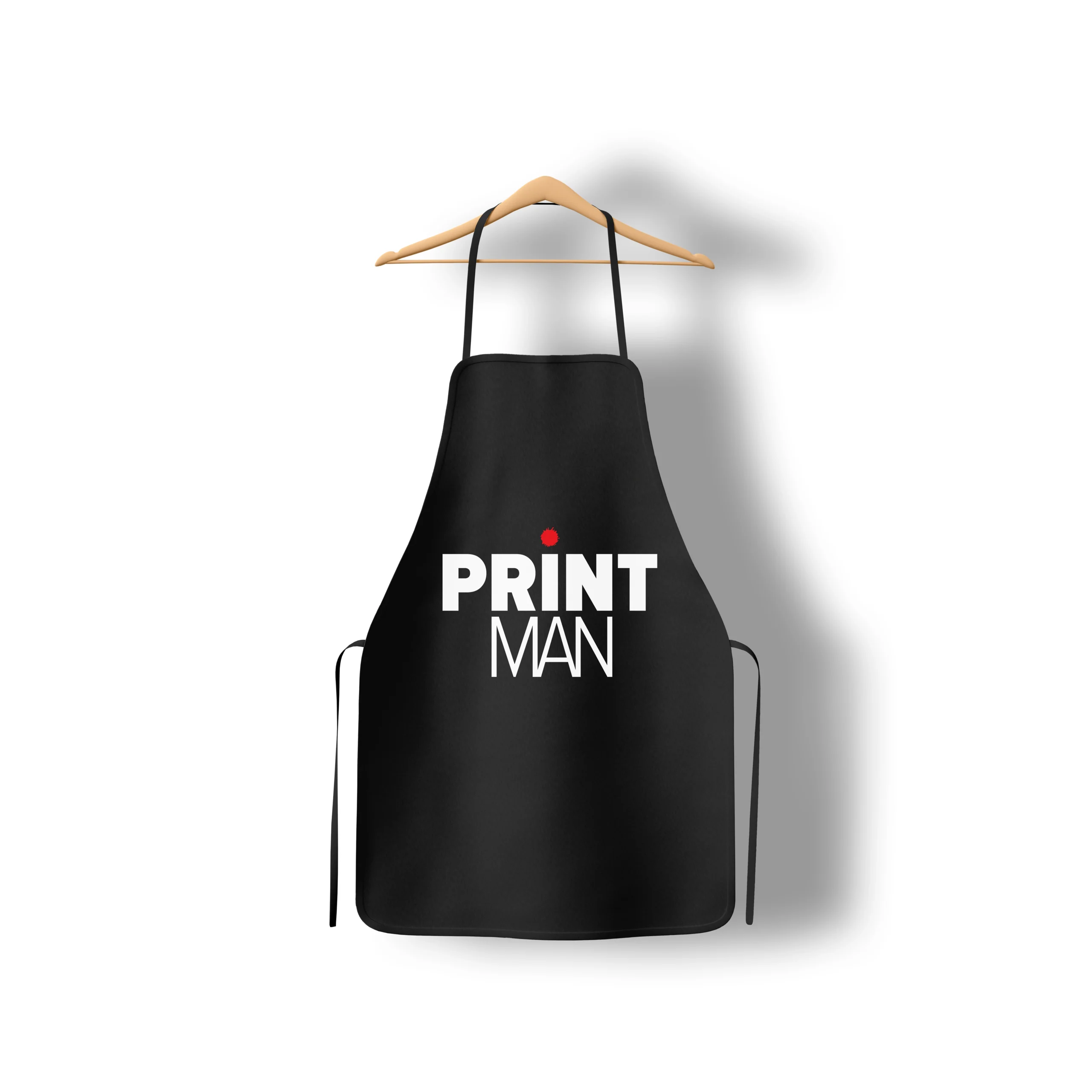 Custom printed black kitchen apron in Amman Jordan