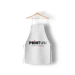 Custom printed black kitchen apron in Amman Jordan
