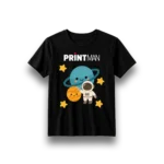 Custom printed black kids t-shirt in Amman Jordan