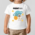 Custom printed white kids t-shirt in Amman Jordan